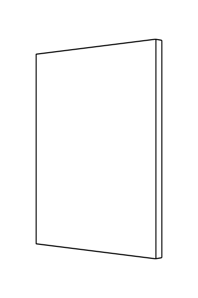 A.S.Helsingö BRAHE for METOD Ivory Beige Oak Side Panel for Base Cabinet. - Bild 2