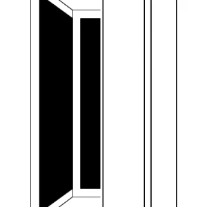 A.S.Helsingö SAMSO for METOD Ivory Beige Right hung door handle up for corner cabinet