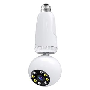 360 Degrees Rotation 2.0 Million Pixels Wireless Bulb Shape Camera, Support Motion Detection & Infrared Night Vision & Two-way Audio & TF Card