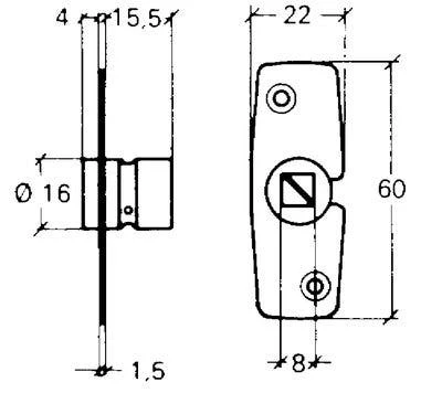 Handtagskoppling ASSA 961 - Bild 3